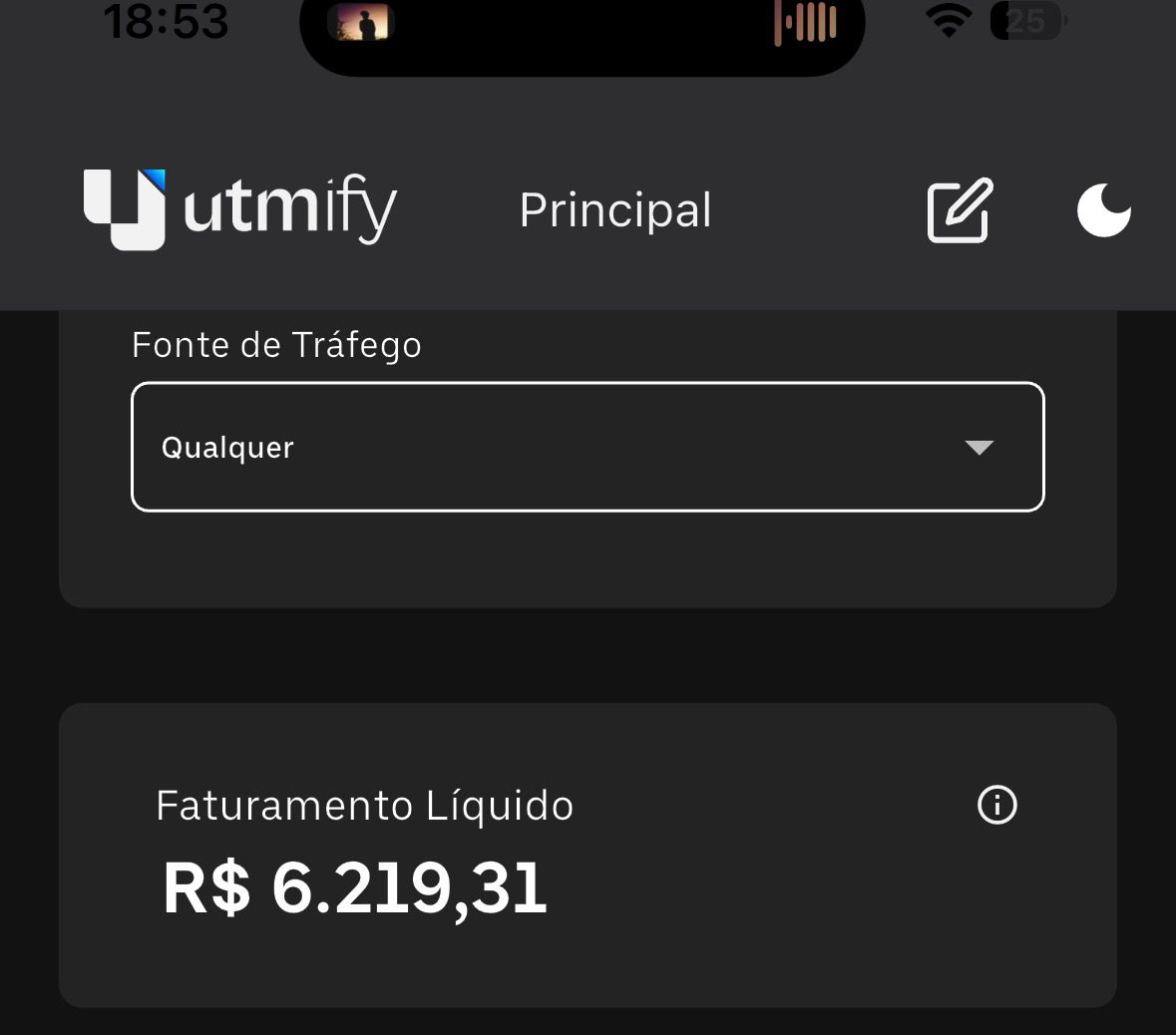 Resultado Utmify Extra